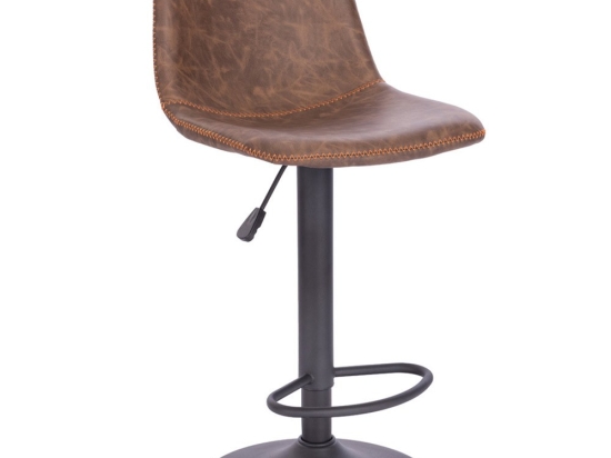 Σκαμπό Bar Asti 26-0037 42x49x109.5 Brown-Black