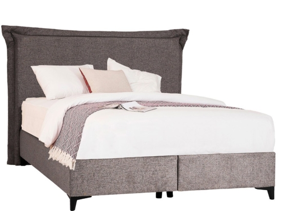 Κρεβάτι Longwave (Για Στρώμα 160X200Cm) 09-1992 207x180x140cm Light Grey Διπλό