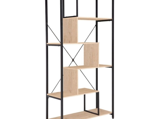 Βιβλιοθήκη Quick 28-0301 85x35x163 Natural-Black