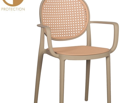 Πολυθρόνα Ratti 27-0220 57x51x84cm Latte-Natural