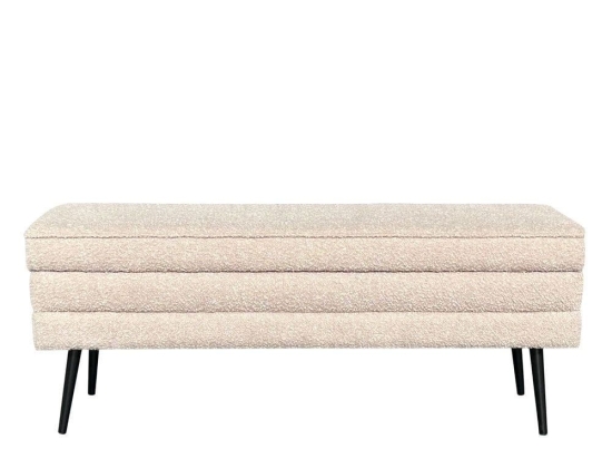 Σκαμπό Slices 16-0802 Με Αποθηκευτικό Χώρο 110x40x44 Latte