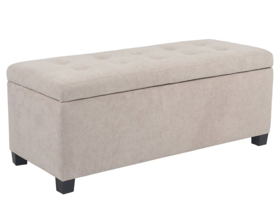 Σκαμπό Tip Με Αποθ/κο Χώρο 16-0812 102x42x40 Beige-Black