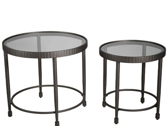 Τραπεζάκια Granaz (Σετ 2Τμχ) 04-1103 65x65x60 Metal