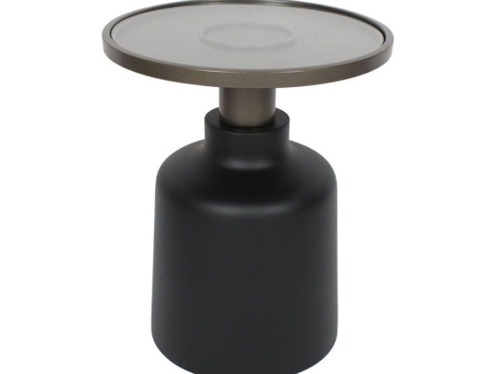 Τραπεζάκι Σαλονιού Βοηθητικό Bow 04-1130 45x45x55 Black