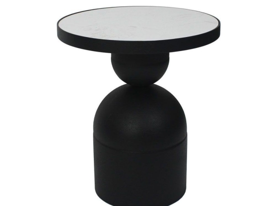 Τραπεζάκι Σαλονιού Βοηθητικό Bomb 04-1137 41x41x48 Black