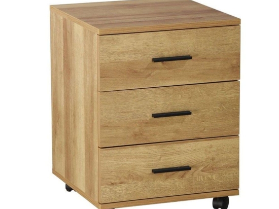 Συρταριέρα Γραφείου Toccata 24-0739 Με 3 Συρτάρια 40x40x55 Sonoma