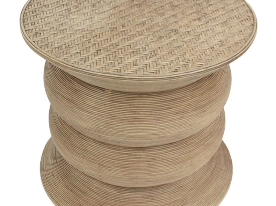 Τραπεζάκι Ribbons 04-1166 59x59x53 Natural