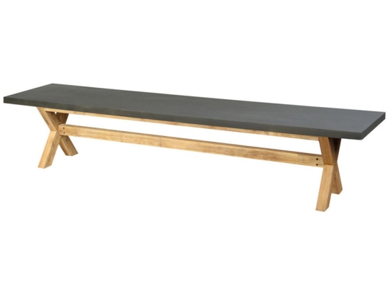 Παγκάκι Caldera 22-0272 180x40x43.5cm Cement-Natural Τριθέσιος