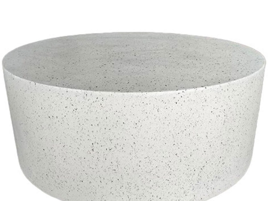 Τραπεζάκι Wheel 04-1207 90x90x41.5 Terrazzo