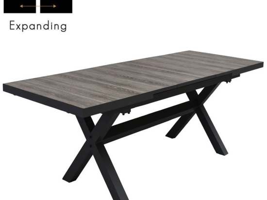 Τραπέζι Επεκτεινόμενο Sorpresa 22-0293 202x101x77 Dark Grey