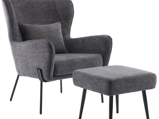 Πολυθρόνα Chillout 01-3540 84x74x97.5cm Black-Grey