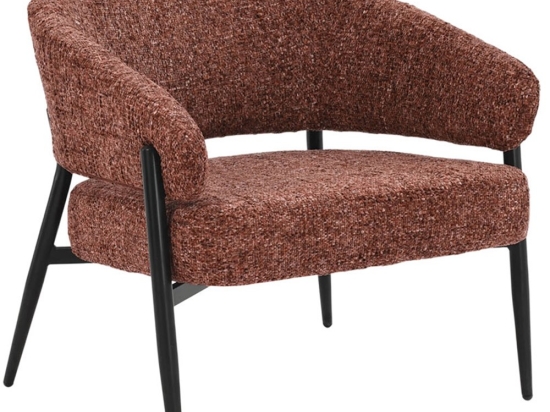 Πολυθρόνα Moritz 01-3570 73x72x75cm Terra-Black