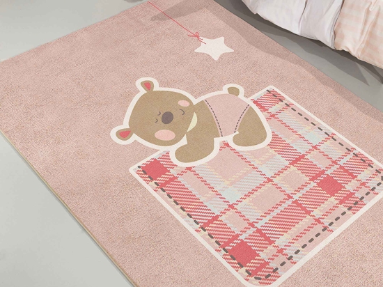 Χαλί Παιδικό Teddy Pink Saint Clair 150Χ200cm