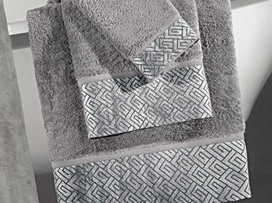 Πετσέτες Μπάνιου Σετ Wall Cement 3τμχ Guy Laroche Σετ Πετσέτες 30x50cm 100% Βαμβάκι