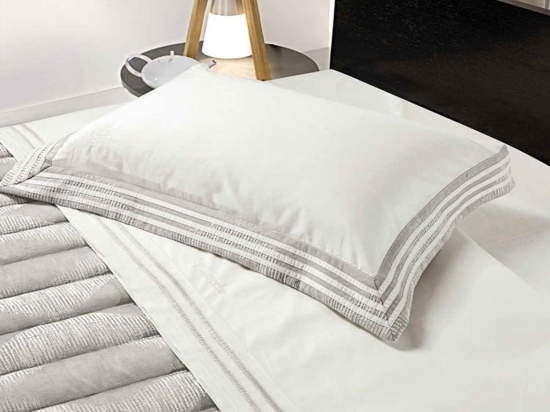 Σεντόνια Σετ 4 Τεμ. Ivanka Taupe Guy Laroche Υπέρδιπλο 240x260cm Χωρίς Λάστιχο 100% Βαμβακοσατέν