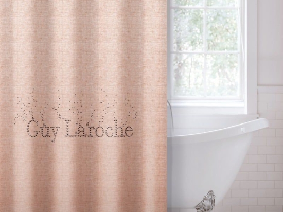 Κουρτίνα Μπάνιου Pandora Old Pink Guy Laroche 180Πx190Υ 180x190cm Microfiber