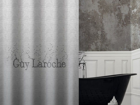 Κουρτίνα Μπάνιου Pandora Silver Guy Laroche 240Πx190Υ 240x190cm Microfiber