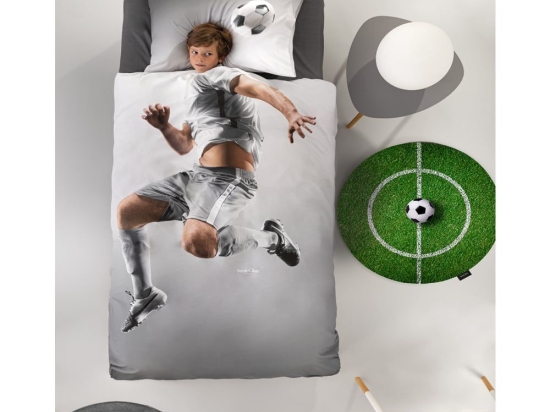 Σεντόνια Παιδικά Striker (Σετ 3τμχ) Grey Saint Clair Μονό 170x250cm 100% Βαμβάκι