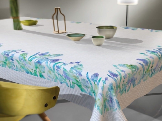 Τραπεζομάντηλο 1038 Green-Lila Saint Clair 145 X 220 145x220cm Πολυέστερ