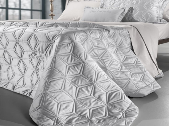 Κουβερλί Suite (Σετ 3τμχ) Silver Guy Laroche Υπέρδιπλo 240x250cm Microsatin