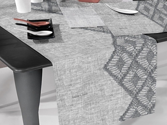 Σουπλά 3037 Anthracite Saint Clair 45x33cm Πολυέστερ