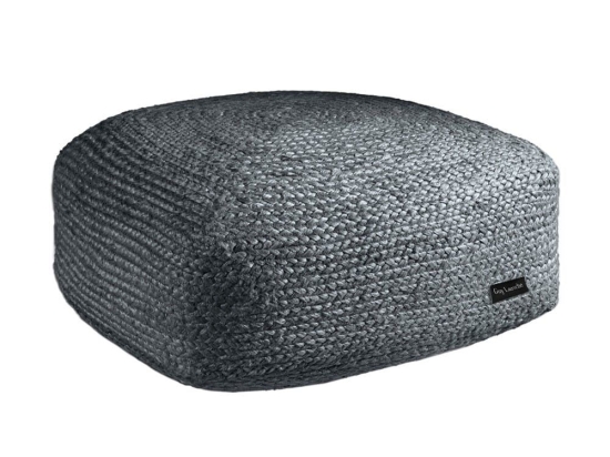 Πουφ Boho 50X50X25 Anthracite Guy Laroche Jute