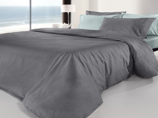 Παπλωματοθήκη Color Plus Anthracite Guy Laroche Υπέρδιπλo 225x245cm 100% Βαμβακερό Περκάλι