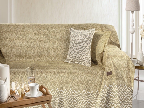 Ριχτάρι Marvin Golden Guy Laroche Τριθέσιο 180x300cm Βαμβάκι-Ακρυλικό