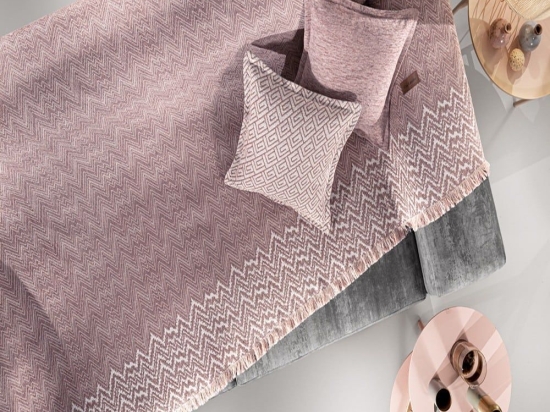 Ριχτάρι Marvin Amethyst Guy Laroche Τετραθέσιο 180x350cm Βαμβάκι-Ακρυλικό