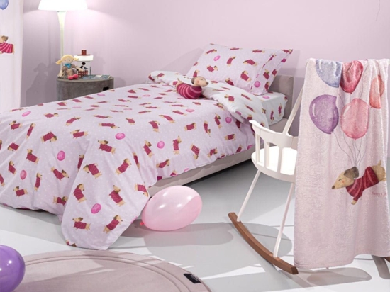 Παπλωματοθήκη Παιδική Pet (Σετ 2τμχ) Fuchsia Saint Clair Μονό 165x225cm 100% Βαμβάκι