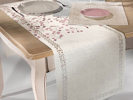 Runner 2046 Laser Cut Dusty Pink Saint Clair 40x160 Πολυέστερ