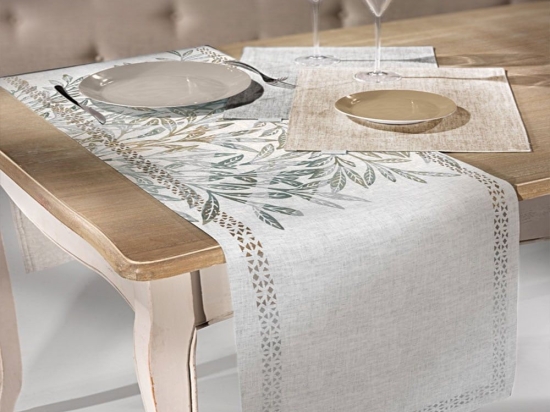 Runner 2047 Grey Blue Laser Cut Saint Clair 40x160 Πολυέστερ