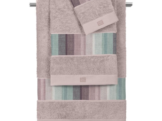Πετσέτες Fuzzy (Σετ 3τμχ) Iris-Pudra Guy Laroche Σετ Πετσέτες 70x140cm 100% Βαμβάκι