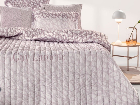 Κουβερλί Root Lilac Guy Laroche Υπέρδιπλο 220x240cm 100% Microsuede