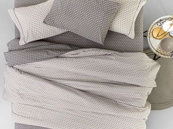 Σεντόνια Vesta (Σετ 3τμχ) Natural Guy Laroche Μονό 165x265cm 100% Βαμβακερό Περκάλι