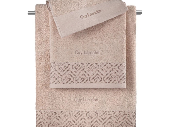 Πετσέτες Emblem (Σετ 3τμχ) Old Pink Guy Laroche Σετ Πετσέτες 70x140cm 100% Βαμβάκι