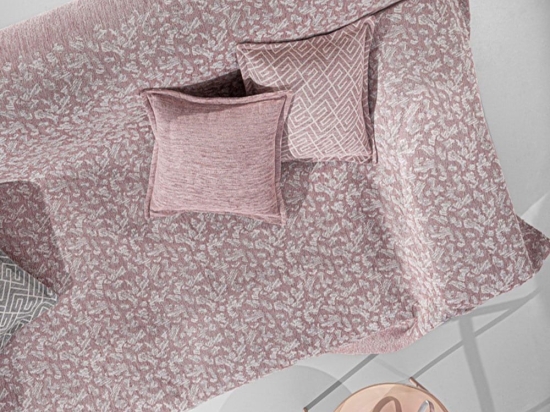 Ριχτάρι Monet Old Pink Guy Laroche Τετραθέσιο 180x350cm Βαμβάκι-Ακρυλικό