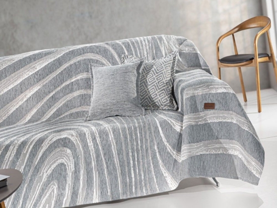 Ριχτάρι Degas Silver Guy Laroche Τετραθέσιο 180x350cm Βαμβάκι-Ακρυλικό