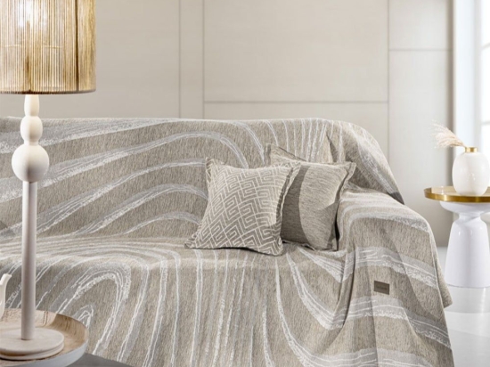 Ριχτάρι Degas Natural Guy Laroche Τετραθέσιο 180x350cm Βαμβάκι-Ακρυλικό
