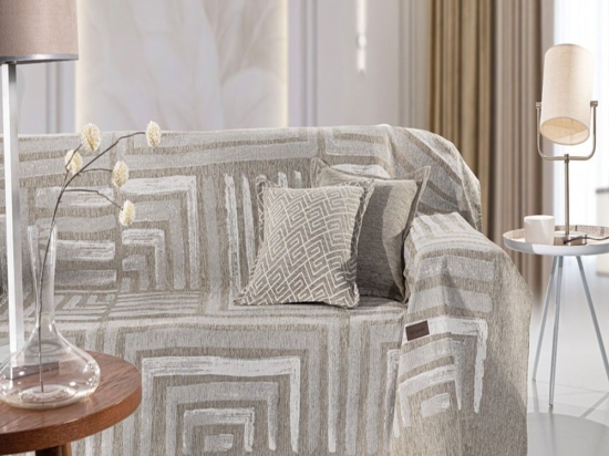 Ριχτάρι Dali Natural Guy Laroche Τετραθέσιο 180x350cm Βαμβάκι-Ακρυλικό