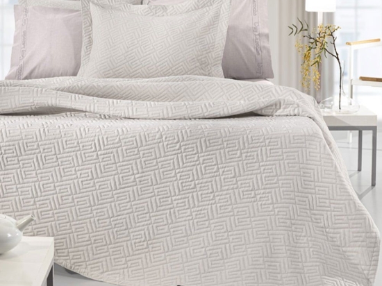 Κουβέρτα Pattern Natural Guy Laroche Υπέρδιπλo 245x260cm Βαμβάκι-Πολυέστερ