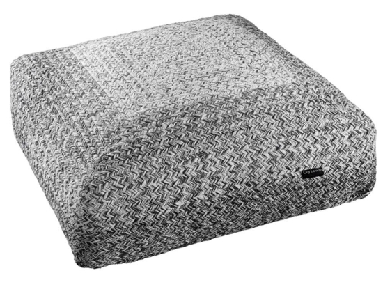 Πουφ Shades 65X65X30 Boho Grey Guy Laroche