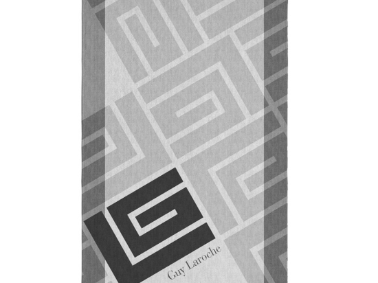 Πετσέτα Θαλάσσης Velour Printed 2502 04 Grey Guy Laroche Θαλάσσης 100x175cm Βαμβάκι-Πολυέστερ