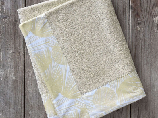 Πετσέτα Θαλάσσης Με Φάσα - Sunkissed Yellow Nima Θαλάσσης 90x150cm 100% Βαμβάκι