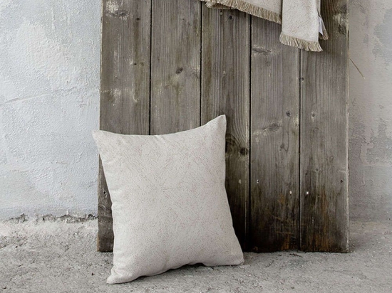 Ριχτάρι Vague Ivory Nima Πολυθρόνα 180x180cm Βαμβάκι-Πολυέστερ