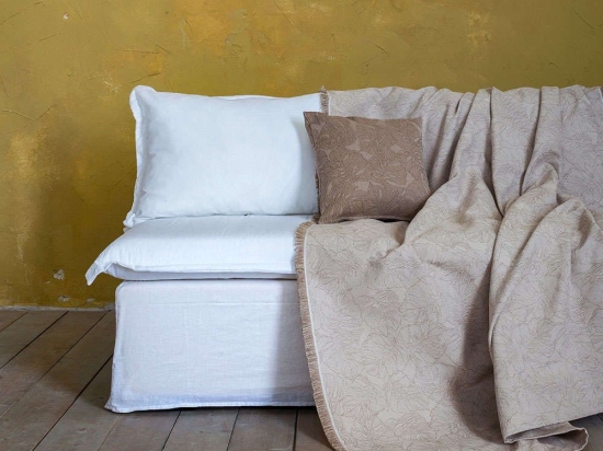 Ριχτάρι Avant Garde Beige Nima Διθέσιο 180x240cm Βαμβάκι-Πολυέστερ