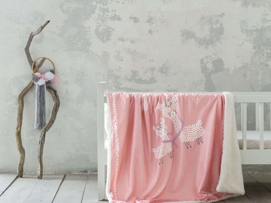 Κουβέρτα Βρεφική - Llama Love Somon Nima Αγκαλιάς 80x110cm Πολυέστερ