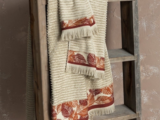 Πετσέτα Estelle Beige Nima Σώματος 70x140cm 100% Βαμβάκι