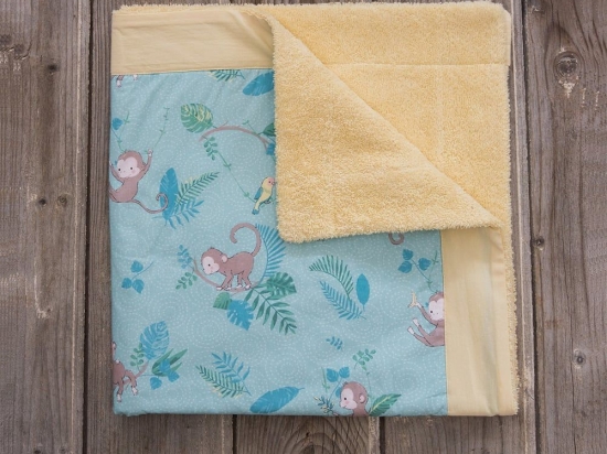 Πετσέτα Θαλάσσης Βρεφική Affe Green-Yellow Nima Θαλάσσης 75x75cm 100% Βαμβάκι