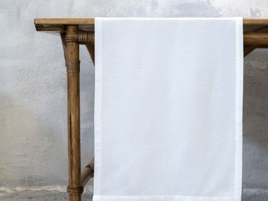 Runner Folio Off White Nima 50Χ165 Viscose-Πολυέστερ